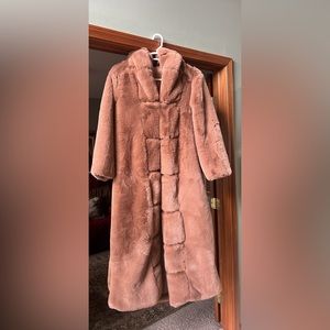 Full Length Large Faux Fur Coat